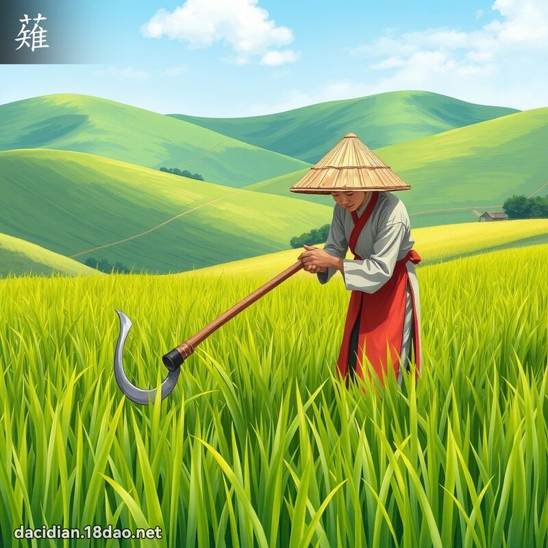 薙 - 国语大辞典配图