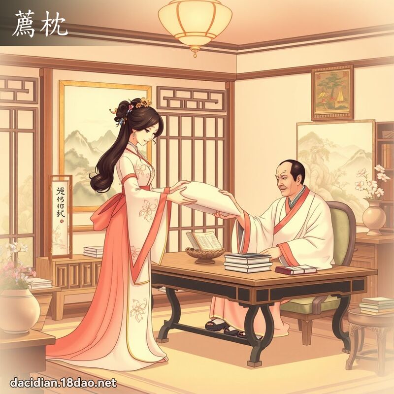 荐枕 - 国语大辞典配图