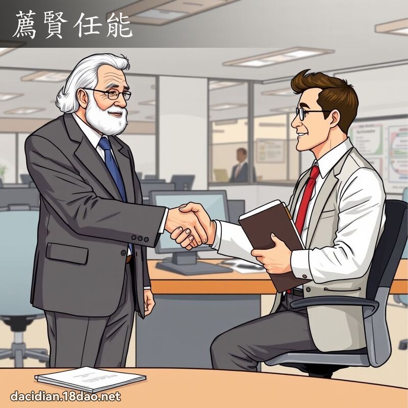 荐贤任能 - 国语大辞典配图