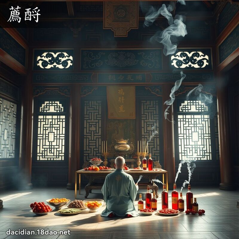 薦酹 - 國語大辭典配圖