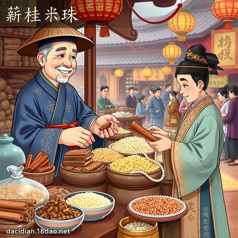 薪桂米珠 - 国语大辞典配图