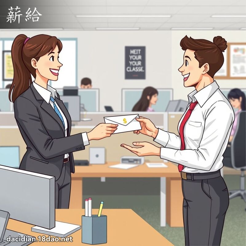 薪給 - 國語大辭典配圖