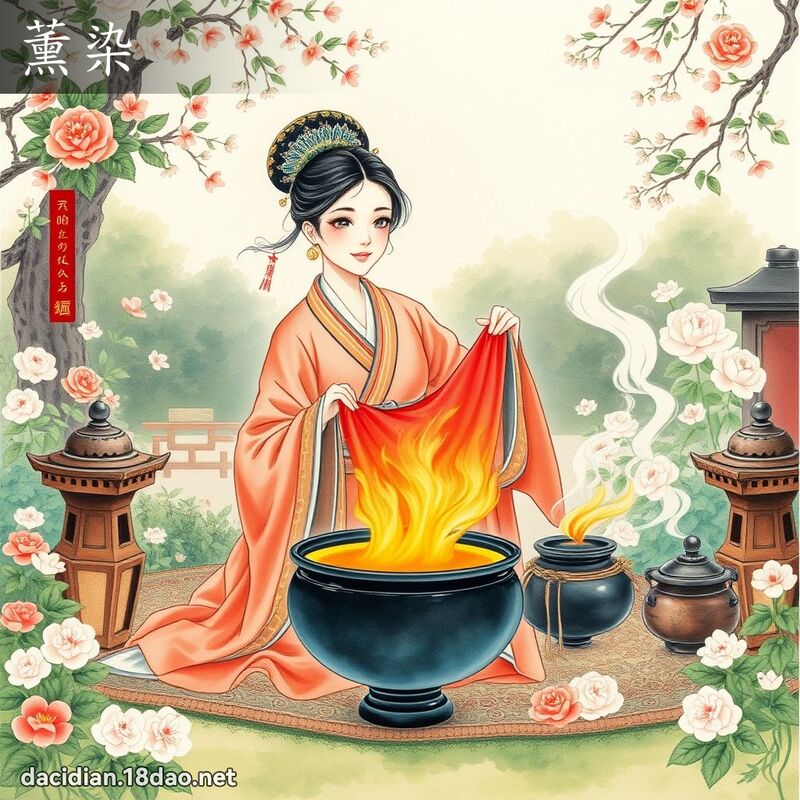 薰染 - 国语大辞典配图