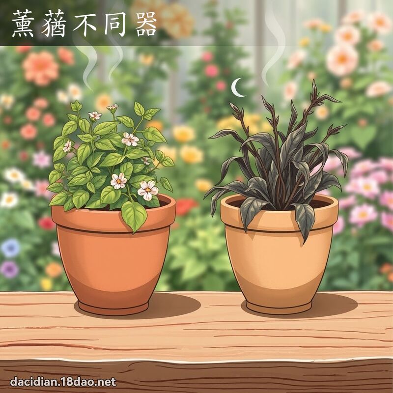 薰蕕不同器 - 國語大辭典配圖