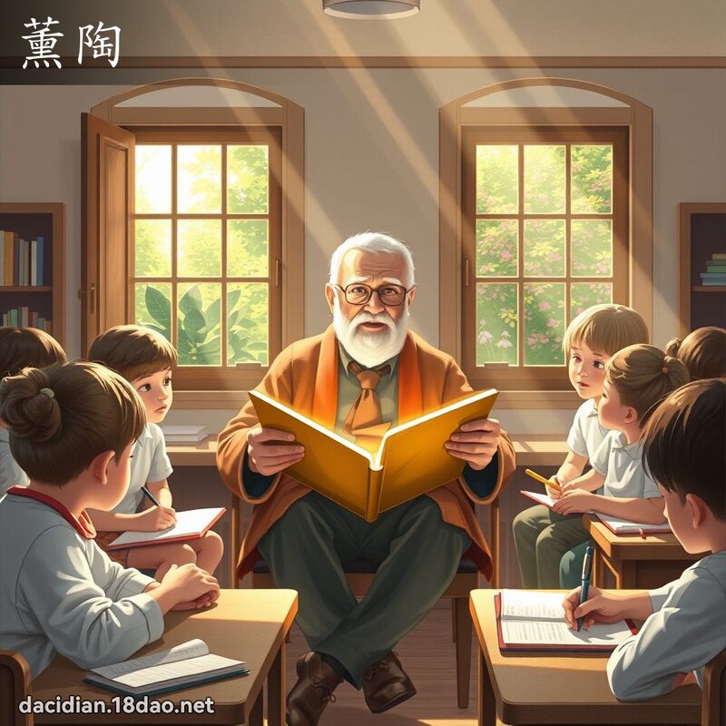薰陶 - 國語大辭典配圖