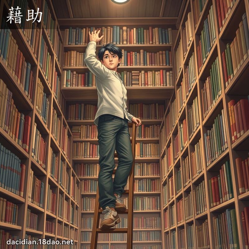 藉助 - 国语大辞典配图