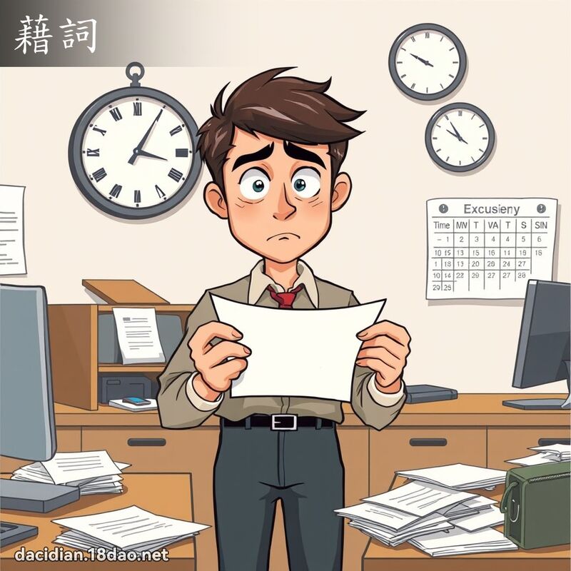 藉词 - 国语大辞典配图