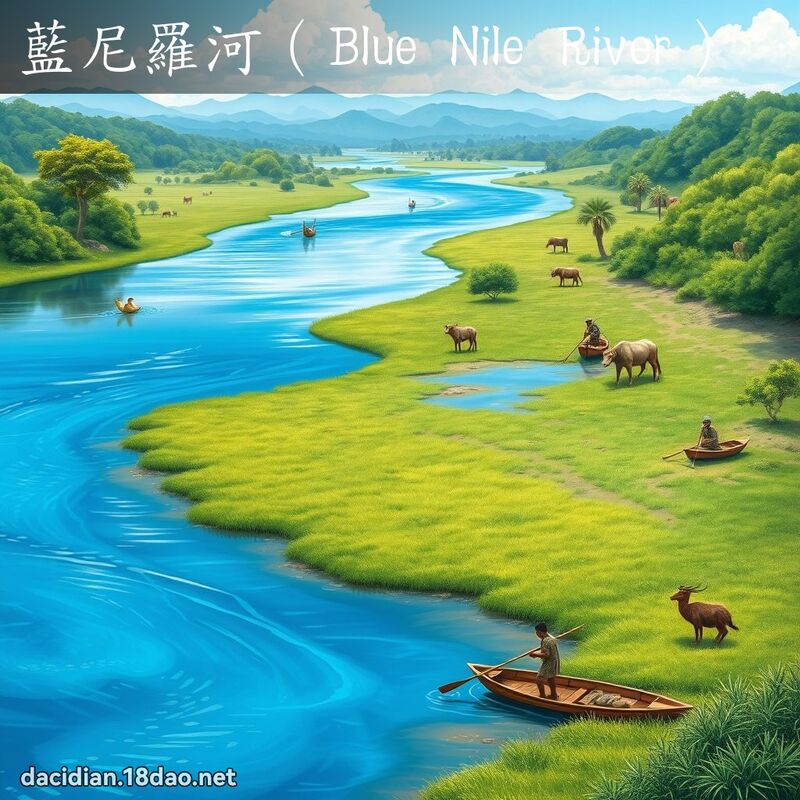 藍尼羅河（Blue Nile River） - 國語大辭典配圖