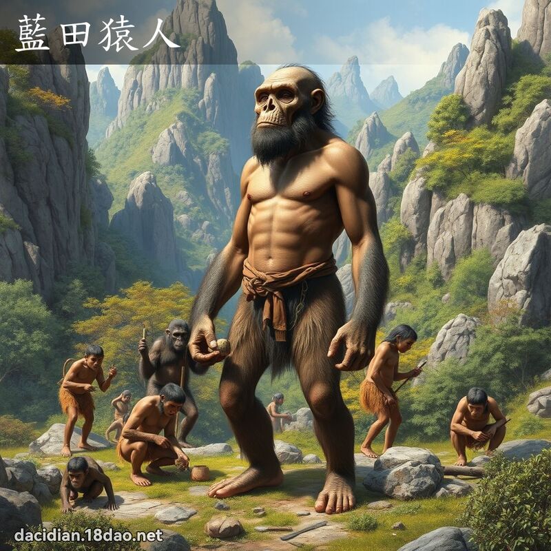 藍田猿人 - 國語大辭典配圖