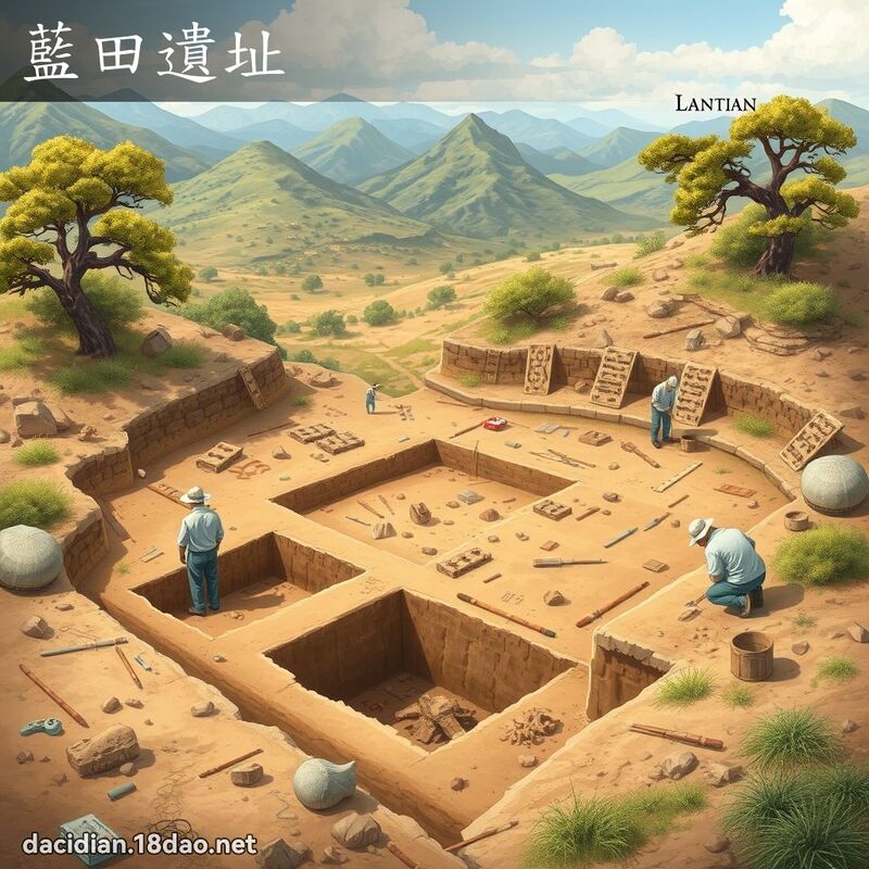 藍田遺址 - 國語大辭典配圖