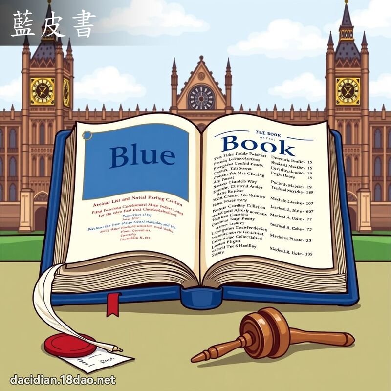 藍皮書 - 國語大辭典配圖