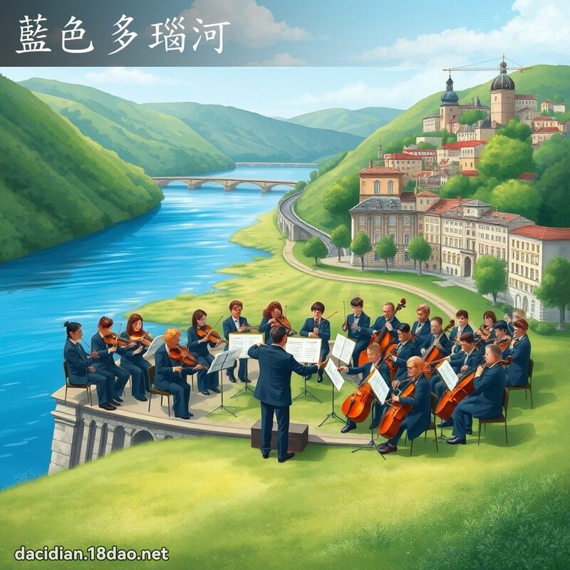 藍色多瑙河 - 國語大辭典配圖