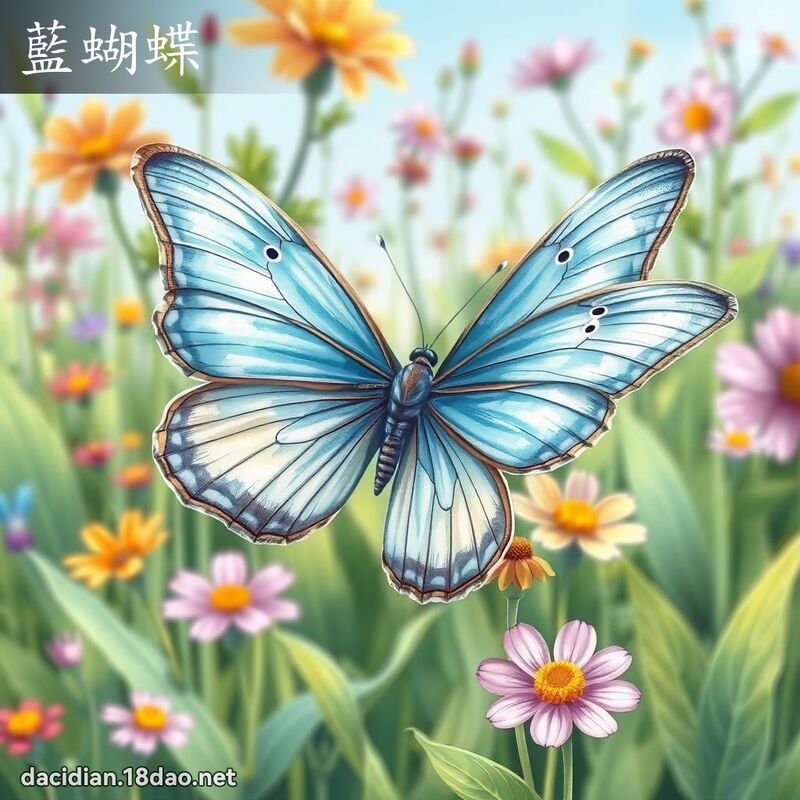藍蝴蝶 - 國語大辭典配圖