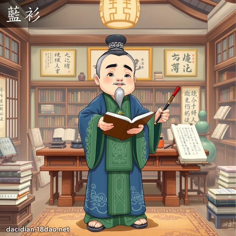 藍衫 - 國語大辭典配圖