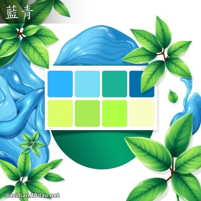藍青 - 國語大辭典配圖