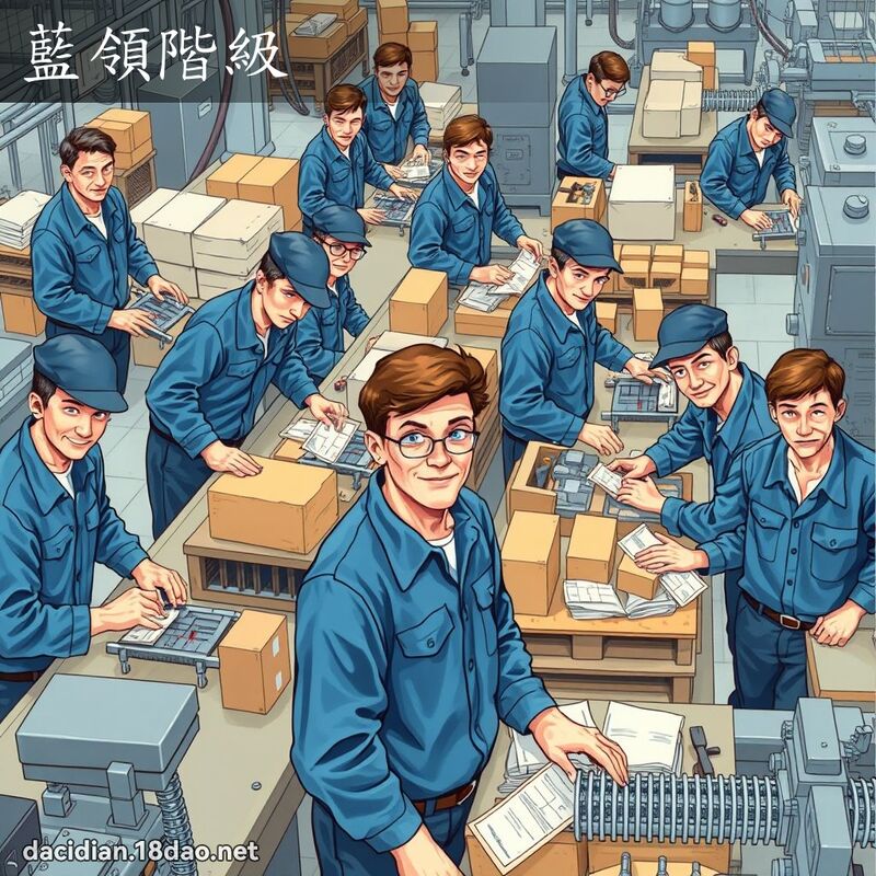 藍領階級 - 國語大辭典配圖