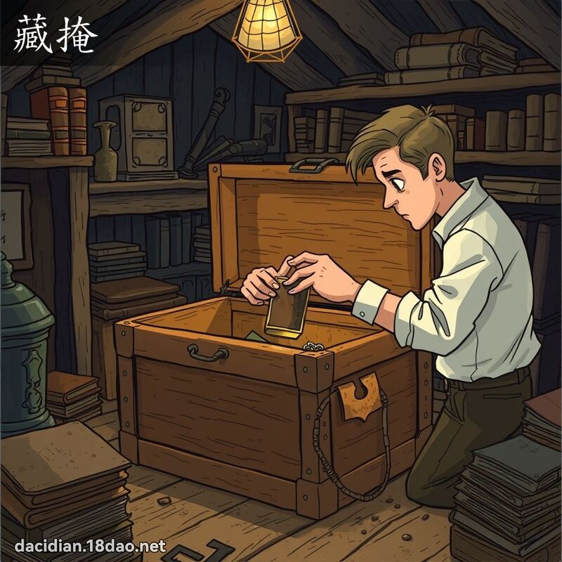 藏掩 - 國語大辭典配圖