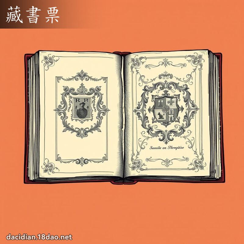 藏書票 - 國語大辭典配圖