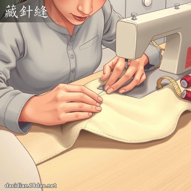 藏針縫 - 國語大辭典配圖