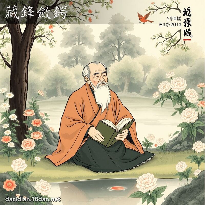 藏锋敛鍔 - 国语大辞典配图