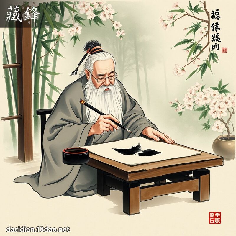 藏鋒 - 國語大辭典配圖