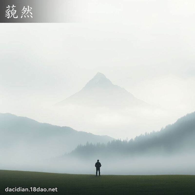 藐然 - 國語大辭典配圖