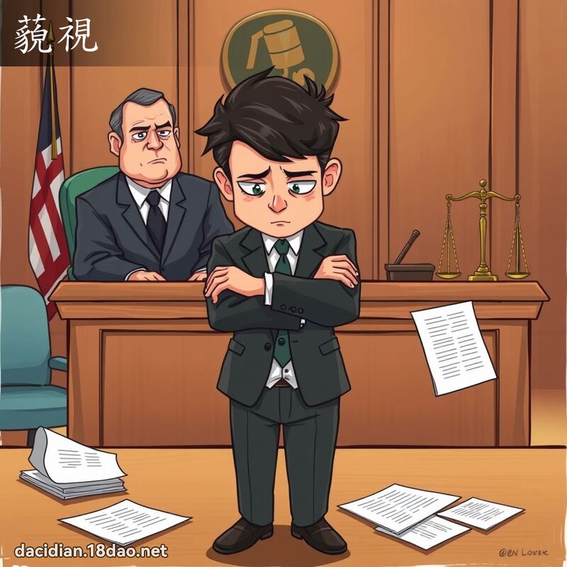 藐视 - 国语大辞典配图