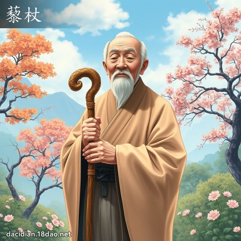 藜杖 - 國語大辭典配圖