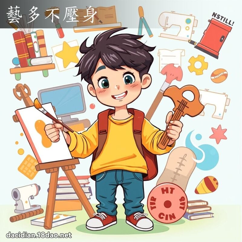 艺多不压身 - 国语大辞典配图