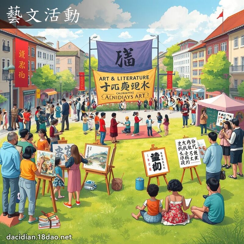 藝文活動 - 國語大辭典配圖