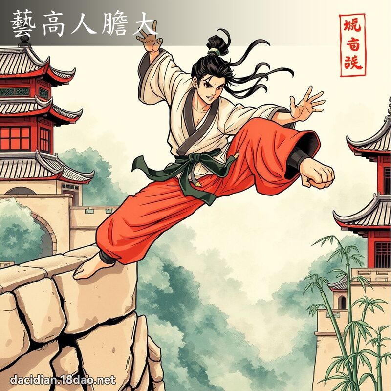 藝高人膽大 - 國語大辭典配圖