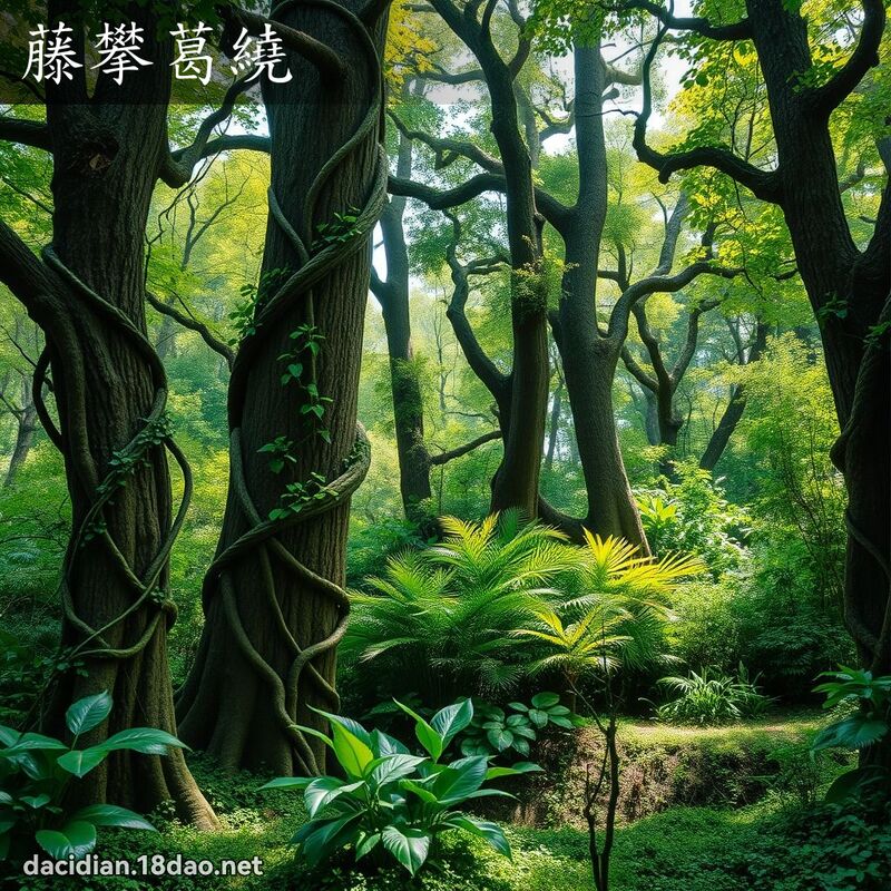 藤攀葛繞 - 國語大辭典配圖