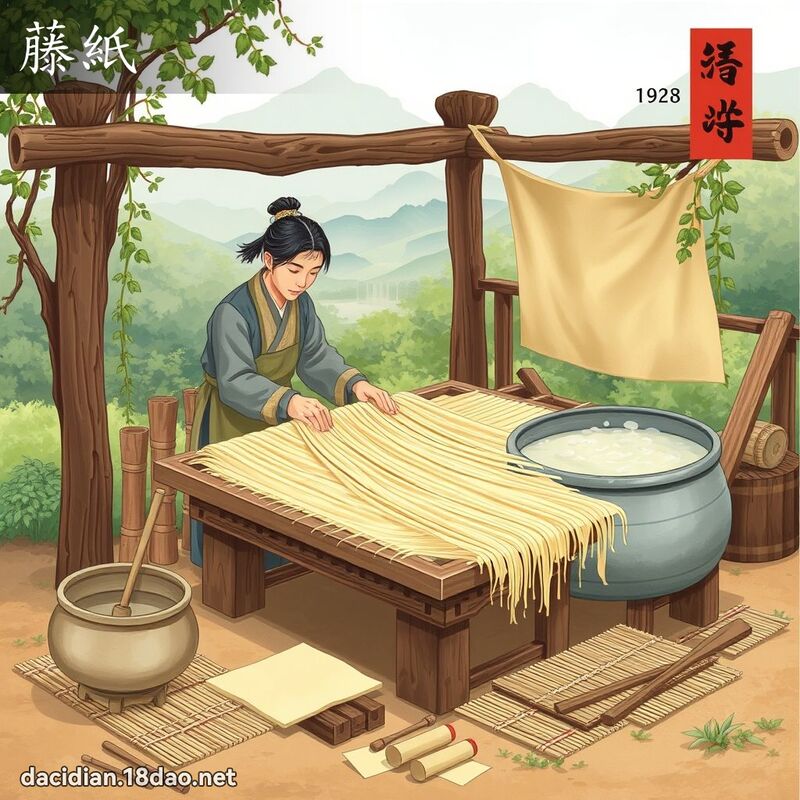 藤紙 - 國語大辭典配圖