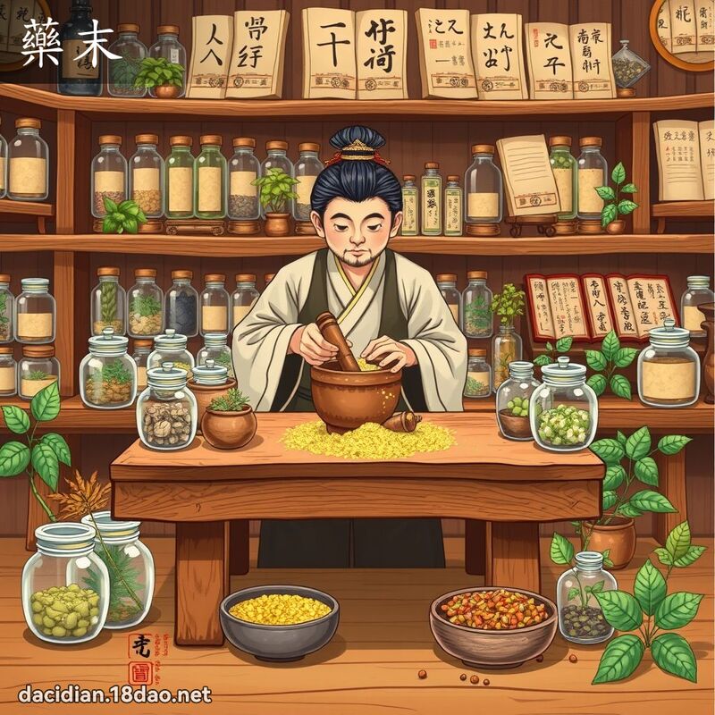 藥末 - 國語大辭典配圖