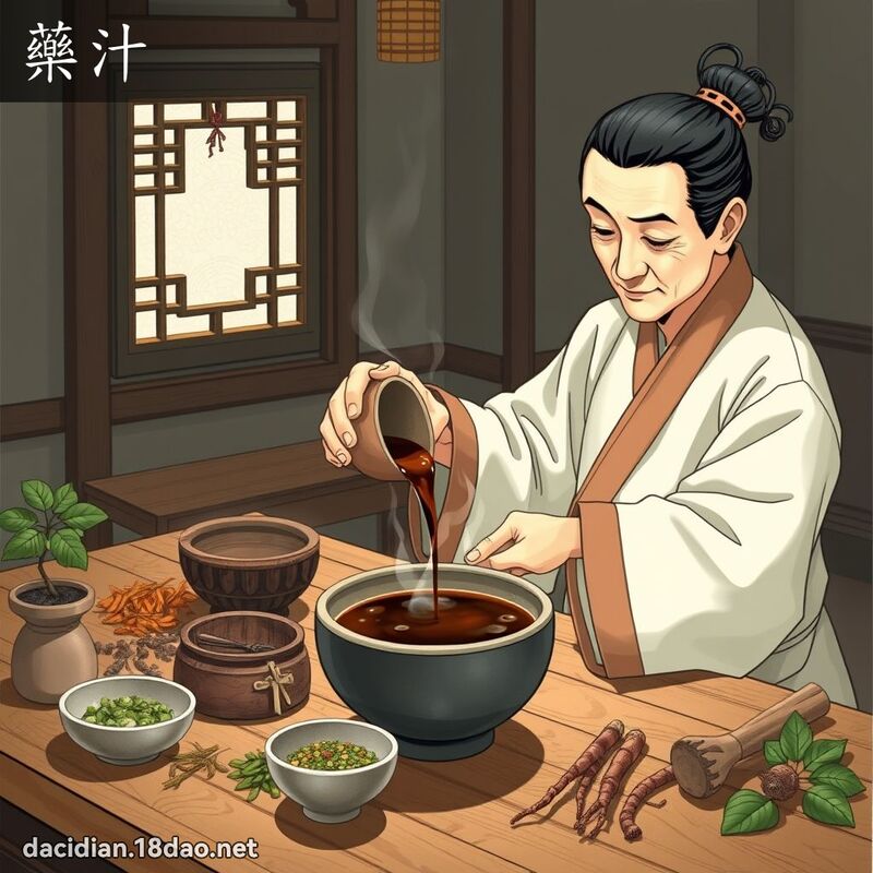 藥汁 - 國語大辭典配圖