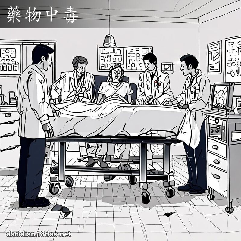 藥物中毒 - 國語大辭典配圖