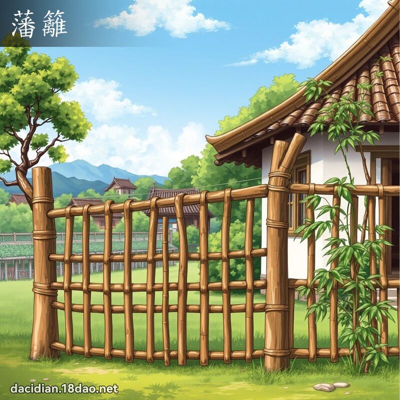 藩籬 - 國語大辭典配圖