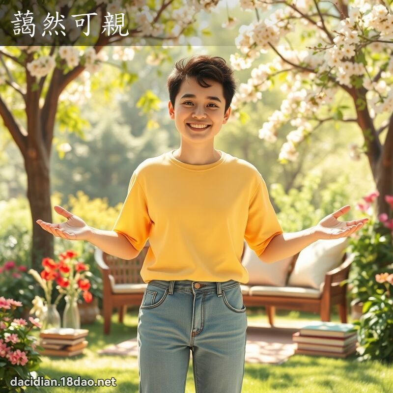 藹然可親 - 國語大辭典配圖