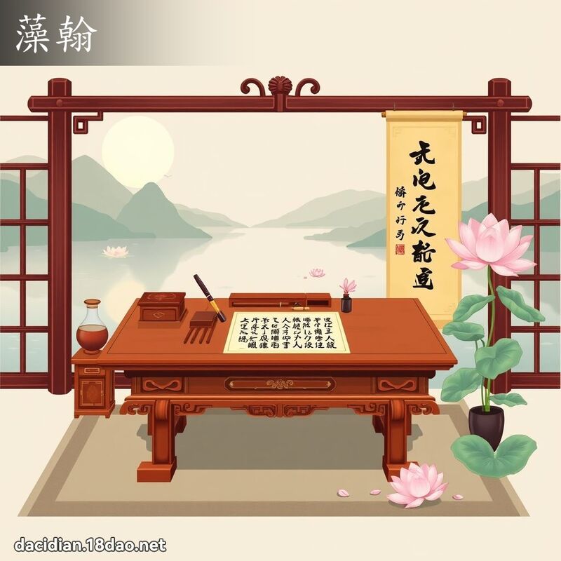 藻翰 - 国语大辞典配图
