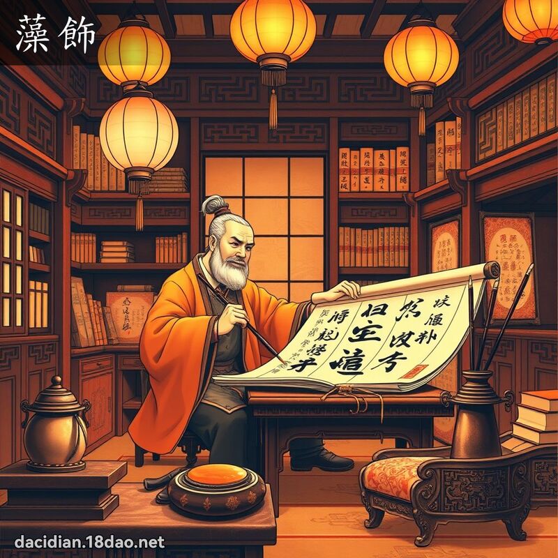 藻饰 - 国语大辞典配图