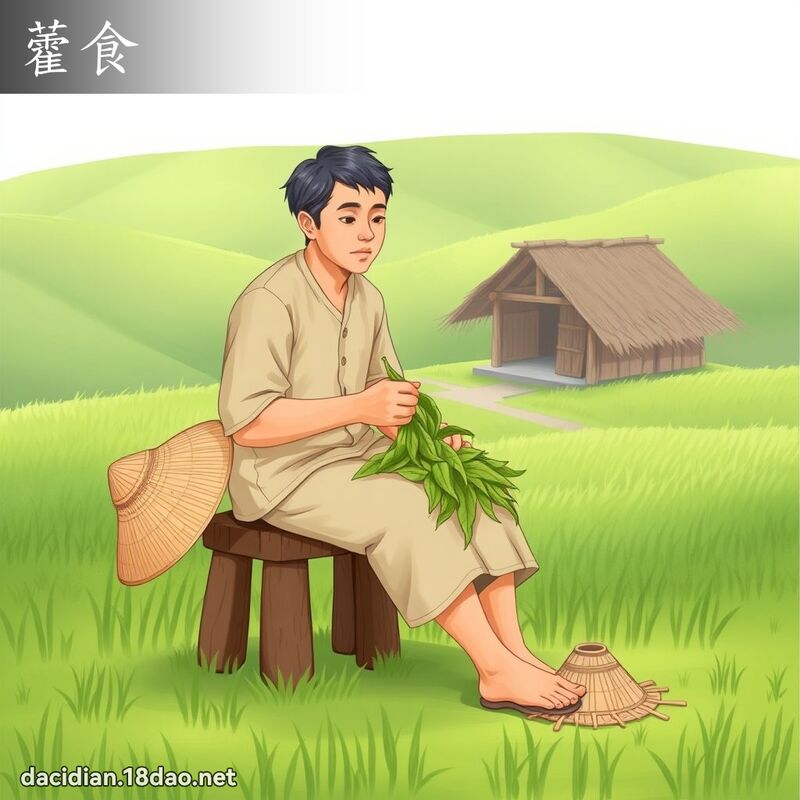 藿食 - 國語大辭典配圖