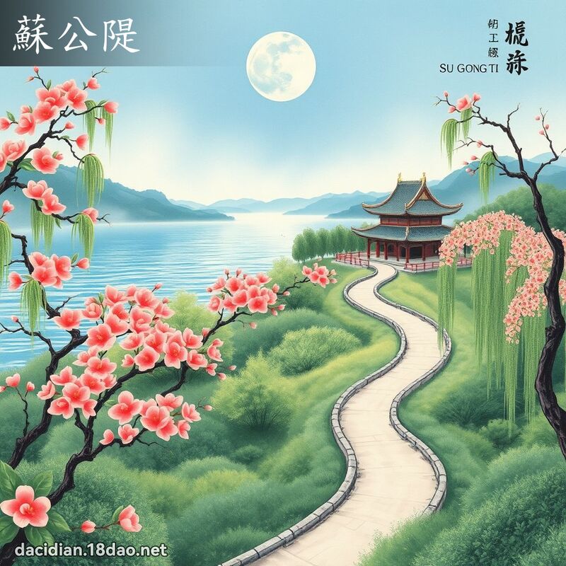 蘇公隄 - 國語大辭典配圖