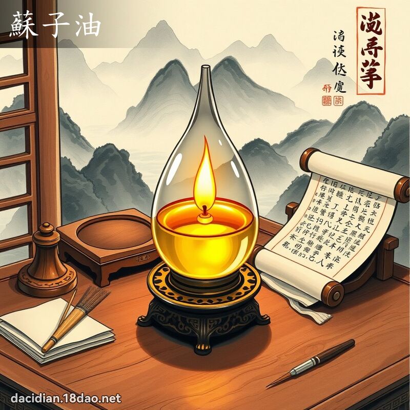 苏子油 - 国语大辞典配图