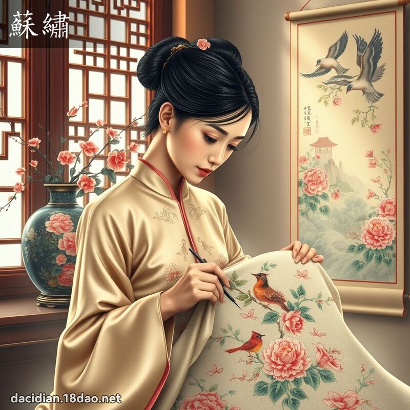 蘇繡 - 國語大辭典配圖