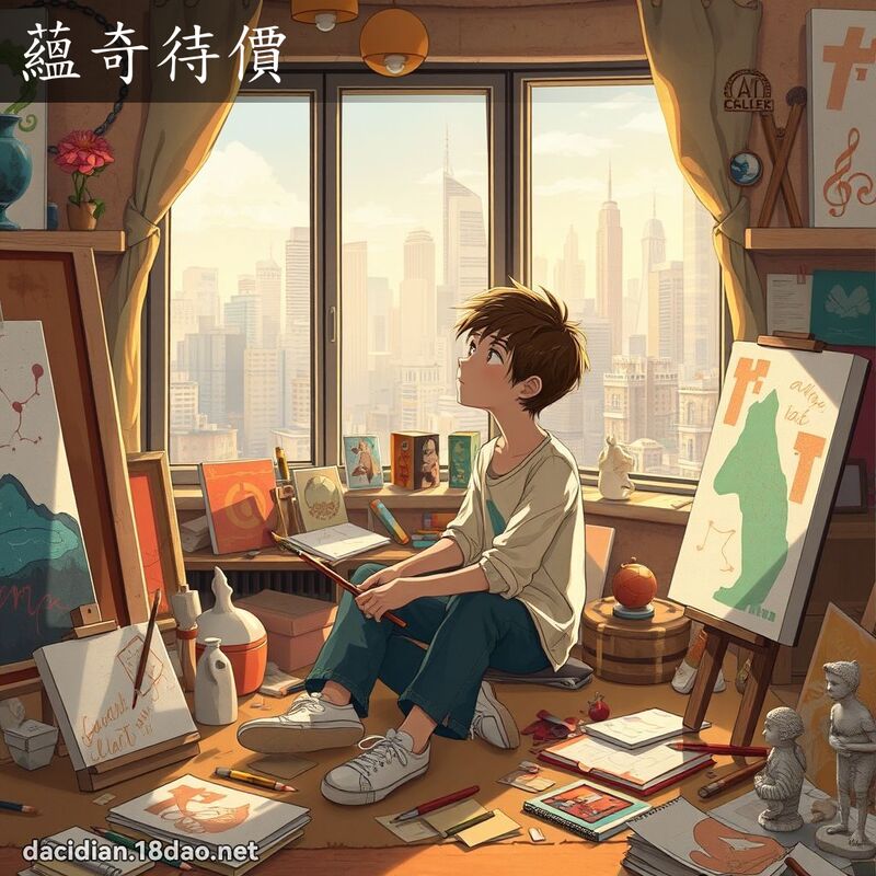 蕴奇待价 - 国语大辞典配图