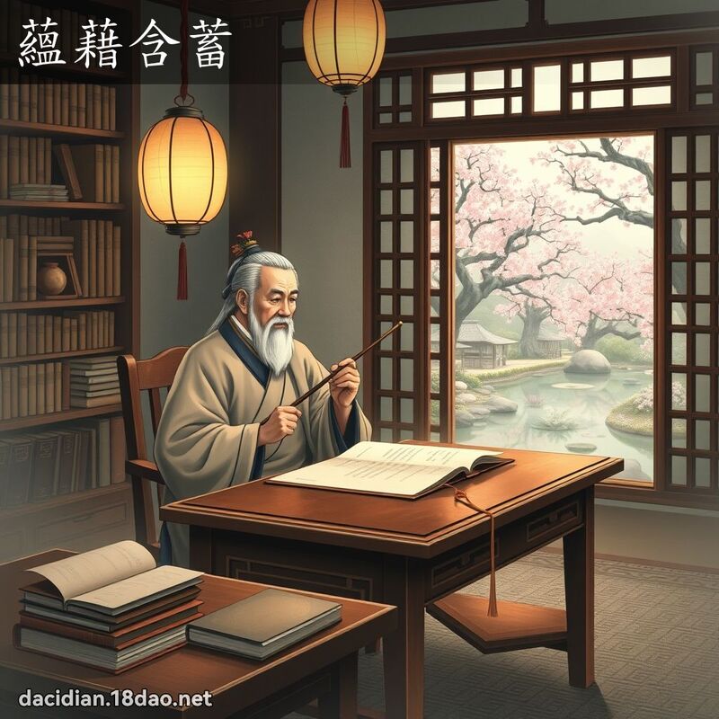 蕴藉含蓄 - 国语大辞典配图