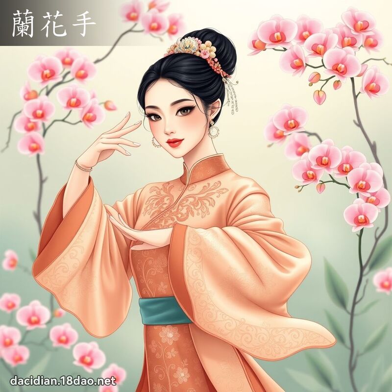 兰花手 - 国语大辞典配图
