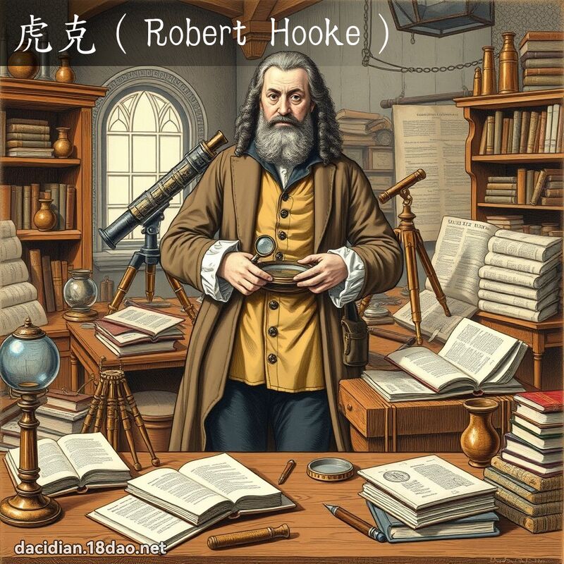 虎克（Robert Hooke） - 國語大辭典配圖