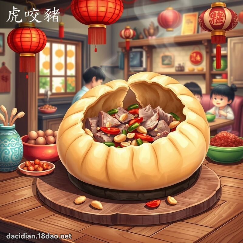 虎咬猪 - 国语大辞典配图