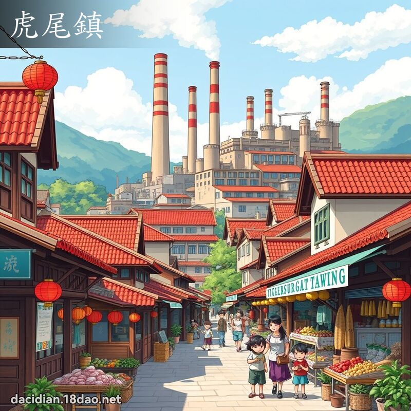 虎尾鎮 - 國語大辭典配圖